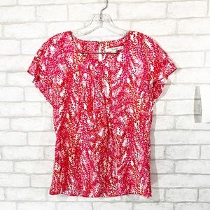 Boden silk blend printed blouse size 6